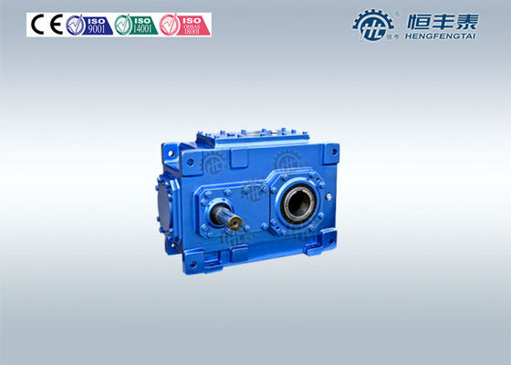 High Torque Helical Bevel Speed Reducers Gearbox 3 Stage Hollow Output