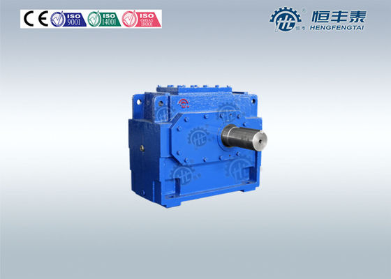 High Torque Helical Bevel Speed Reducers Gearbox 3 Stage Hollow Output